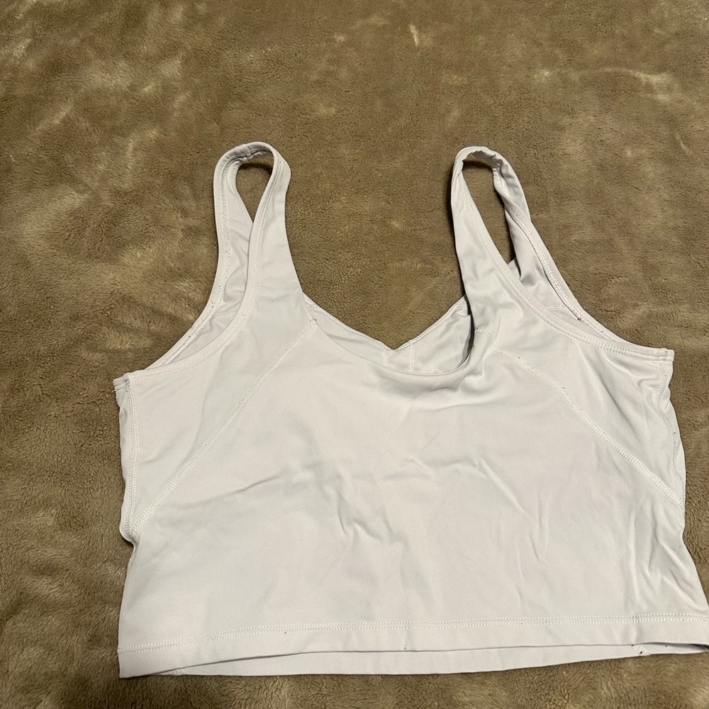 White Athletic Tank Top